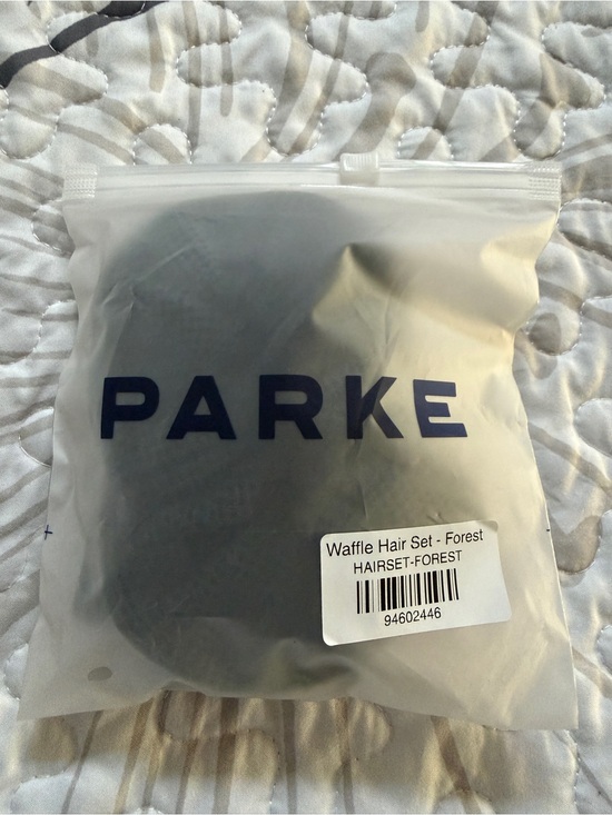 Parke Accessories - PARKE Waffle Hair Set - Forest Green Hair Accessories